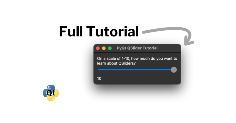 QSlider Basics: PyQT Essentials